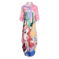thumbnail image 4 of Chemise Imprimée Machine Décontractée pour Femmes Col à Revers Boutons Chemise à Manches Longues Fendue Robe Longue Bottes Chemise Robe Longue Robe Décontractée Chaussure, 4 of 6