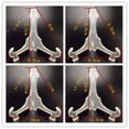 thumbnail image 3 of ziyahi Transparent Plastic Clear Display Holder Gem Badge Golf Post Easel Stand Photo Frame Rack, 3 of 5