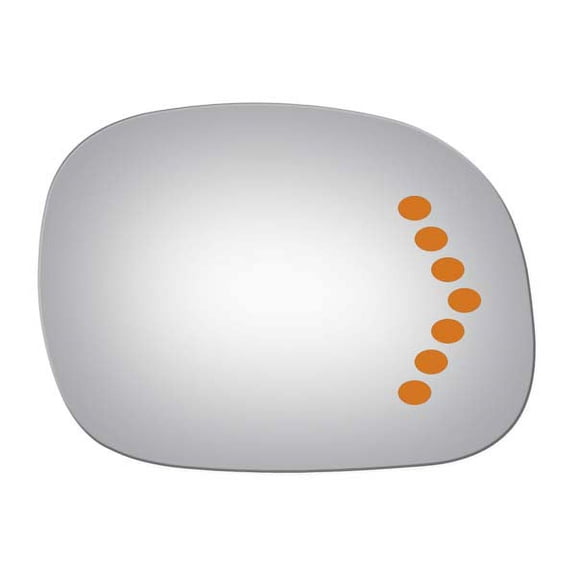 Burco Side View Mirror Replacement Glass - Clear Glass - 5391S
