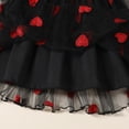 thumbnail image 7 of LYHaoo Toddler Girls Sleeveless Heart Embroider Suspenders Dress Clothes，Girls A-Line Dresses Sizes 18-24 Months Black, 7 of 7