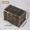 thumbnail image 4 of Pirate Treasure Chest Decorative Keepsake Jewelry Box Plastic Toy Boxes Party Decor Large Size B, 4 of 9