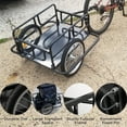 thumbnail image 5 of SHZOND Bike Cargo Trailer 120 LBS Weight Capacity Foldable Bicycle Trailer Cargo with 16'' Wheels for Shopping, Traveling and Carrying Stuff, 5 of 7