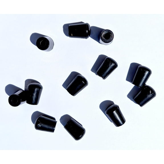 GRFT-B Replacement Pieces of Black Rubber Feet or Whitehaus Sink Grids 12 Pack