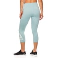 thumbnail image 3 of Reebok Pantalon Capri de Compression Athlétique pour Femmes Wanderlust, Vert, Moyen, 3 of 5