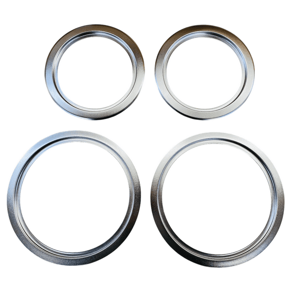 Range Top Trim Ring Set For General Electric, 2 of WB31X5013 & 2 of WB31X5014