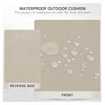 thumbnail image 2 of Drevy Outdoor Bench Cushion 42 x 16 Inch Waterproof Patio Furniture Cushions Seat Cushion/Back Cushion Dual Purpose 3-Year Color Fastness Garden Sofa Settee Couch Swing Lumbar Pads, Beige, 2 of 6