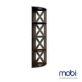 thumbnail image 2 of Mobi Librero Esquinero 40cm Madera Emilia Tabaco 4 Entrepaños Mobi Muebles Innovador, 2 of 7