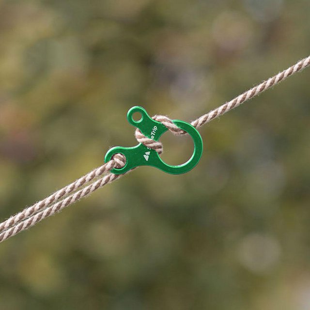 ShineTrip 10x Tienda de campaña al aire libre Cuerda Hebillas Tensor Cierre (Verde) Tmvgtek excursión de campamento