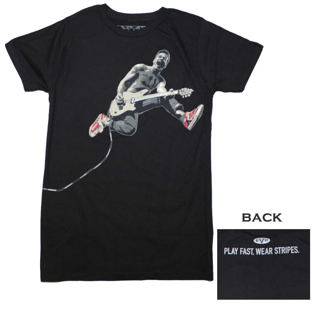 N/A - Eddie Van Halen Eddie Jumping Slim Fit T-Shirt - Black - Large ...