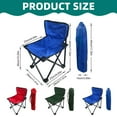 thumbnail image 3 of Outdoor Chairs Folding Chairs Camping Chairs Picnic Light Chairs Folding Chairs Lightweight Storage,A Set Of Small Green Outdoor Folding Chairs, 3 of 7