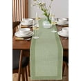 thumbnail image 2 of Table Runners 120 Inches Long Dress Scarves, Cameo Green Retro Greek Key Farmhouse Coffee/Dining/Kitchen Table Runner for Living Room, Geometric Greece Ancient Rustic 13x120 Inch, 2 of 7