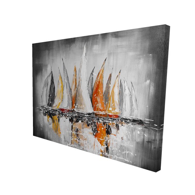 Sails on the winds - 36"x48" canvas - Print on demand