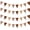 Brown, variant on 39Ft Green White Dot Fabric Bunting Banner Triangle Flags Hanging Cotton Garland Pennant for Spring Birthday Wedding Baby Shower Tea Party Classroom Nursery Garden Decorations