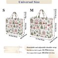 thumbnail image 2 of FORMRS Womens Corduroy Tote Bag Crossbody Shoulder Handbag with Pocket, Green Nordic Christmas, 2 of 7