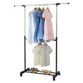 Ktaxon Stainless Steel Expandable Clothes Rack, Movable Indoor/Outdoor