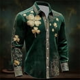 thumbnail image 3 of Mens Golf Shirts Saint Patrick'S Day Irish Novelty Print School Outfits for Teachers,Dark Green-1,L, 3 of 3