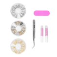 thumbnail image 3 of ABS Long Colored Fake Nails Artificial Full Cover Nail Manicure Tips Stickers with Case50, 3 of 4