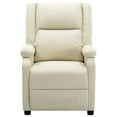 thumbnail image 4 of vidaXL Massage Chair Massaging Recliner Push Chair for Elderly Faux Leather, 4 of 31