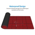 thumbnail image 5 of Disketp Gaming Mouse Pad Red Black Houndstooth Pattern Large Mouse Mat Long Extended Desk Pad Non-Slip Rubber Mice Pads Stitched Edges Thin Pad (11.8x31.5 Inch), 5 of 9