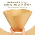 thumbnail image 5 of Coffee Filters, #4 Cone Coffee Filter 8-12 Cup, Unbleached Natural Brown, 100 Count, 5 of 7