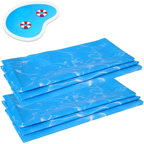 HuiXinOu Blue Ocean Theme Disposable Tablecloth Waterproof Plastic Table Cover for Birthday Party Wedding Holiday Home Dining Decoration