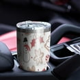 thumbnail image 4 of 30oz White Christmas Cookie Pattern Tumblers Stainless Steel Tumbler with Lid and Straw,Vacuum Insulated Double Wall Travel Tumbler Cups Mug with Cleaning Brush for Coffee,Tea, 4 of 7