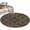 Gold, variant on Vintage Boho Round Area Rug 3.3Ft Washable Circle Rugs for Dining Room Table, Ethnic Floral Geometric Green Blue Red Non-Slip Carpet Floor Mats Indoor Outdoor Carpet Runner Aesthetic Home Decor