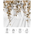 thumbnail image 7 of Brown Eucalyptus Leaves Bed Skirt California King Size 16" Drop Watercolor Retro Leaf Ruffled Wrap Around Bed Skirts Adjustable Elastic Bedskirt Dust Ruffle for California King Size Bed, 7 of 7