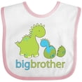 thumbnail image 3 of Inktastic Happy Dinosaur New Big Brother Boys Baby Bib, 3 of 4