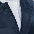 thumbnail image 3 of Men's G-III Sports by Carl Banks Navy Tampa Bay Rays Cooperstown Adaptive Satin Full-Snap Varsity Jacket, 3 of 4