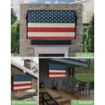 thumbnail image 6 of Outdoor Tv Cover 50 To 55 Inch, American Flag Pentagram Star Red Blue Striped Wood Grain Waterproof And Weatherproof Tv Covers Tv Display Protectors For Outside Flat Screen Tv 75x45x4.5In, 6 of 6