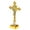 Gold, variant on Necvior Baroque Cross Ornament with LED Light Christian Catholic Crucifix Home Decor