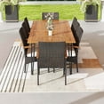 thumbnail image 4 of Costway 9 PCS Outdoor Patio Dining Set Armchairs Set of 8 and Acacia Wood Square Table, 4 of 8