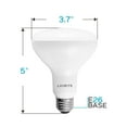 thumbnail image 4 of Luxrite BR30 LED Flood Light Bulb, 9W=65W, 2700K Warm White, 650 Lumens, Dimmable, UL Listed, E26 Base 12-Pack, 4 of 8