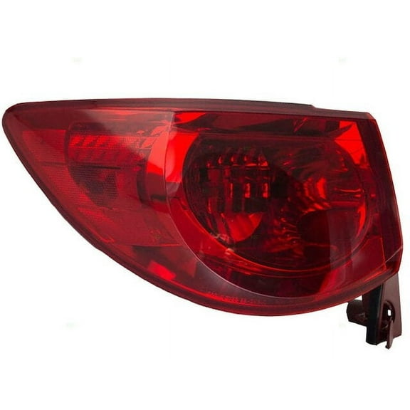 Left Driver Side Tail Light Assembly - Compatible with 2009 - 2012 Chevy Traverse 2010 2011