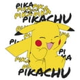 thumbnail image 2 of Boy's Pokemon Pikachu Laughing Graphic Tee White Medium, 2 of 4