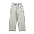 thumbnail image 2 of Lilgiuy Men's Joggers Sweatpants Basic Solid Color Straight Leg Loose Fit Comfort Soft Running Athletic Pants with Pockets, 2 of 4