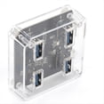 thumbnail image 4 of Hub USB 3.0 Unidad de Expansión de 4 Puertos Libre con Interfaz de Fuente de Alimentación Transmisión de Alta Velocidad de 5 Gbps con Cable de Datos de 50 cm, 4 of 5