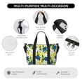 thumbnail image 3 of Travel Duffle Bag White Blue Lilies Flowers Travel Tote Bags Carry on Luggage Waterproof Weekender Bags with Top Handle Adjustable Shoulde Strap for Travel Gym, 3 of 5