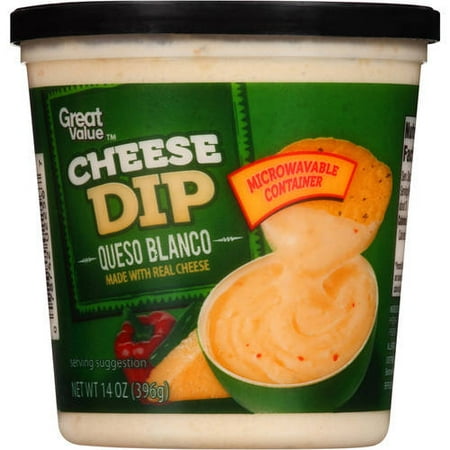 Great Value Queso Blanco Cheese Dip, 14 oz