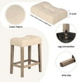 thumbnail image 6 of LUCKHAO 4-Piece Counter Height Bar Table Set with Socket and 3 Fabric Padded Bar Stools, Tall Kitchen Breakfast Dining Table Set with Stools, 6 of 11