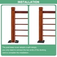 thumbnail image 4 of Uxcell 4-Pack Cubierta de Base de Poste, Se Ajusta a Poste de 1.18"x 1.18" Tipo Dividido para Barandilla de Hierro/Madera para Interiores/Exteriores/Postes/Vallas/Escaleras/Patios [Negro], 4 of 7