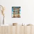 thumbnail image 3 of Inspirational Wall Art - 7 Rules of Life Motivational Canvas Wall Decor Beach Positive Quotes Living Room Rustic Framed Art Gift for Bedroom Bathroom (12 x 15 inch, Brown - 7 Rules), 3 of 5