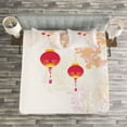 thumbnail image 3 of Ambesonne Pastel Quilted Bedspread Set 3 Pcs, Chinese New Year Concept Art, King Size,, 3 of 3