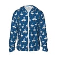thumbnail image 1 of Balery Cartoon Geese With Xmas Sudadera ligera de manga larga con capucha y protección solar UPF 50+ para hombre y mujer, ideal para pesca y running-Small, 1 of 7