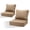 Canvas Heather Beige, variant on Aoodor 25 x 25 Inch Sunbrella Fabric Outdoor Deep Seat Cushion, Water-Resistant & Fade-Resistant Outdoor 6'' Thick Cushion with Pocket Springs for Patio Chair, Sofa, and Couch