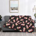 thumbnail image 2 of Yiaed Popcorn Print Blanket Throw Blanket Soft Cozy Flannel Blanket for Home Bed Sofa Couch Chair-60"x50", 2 of 6