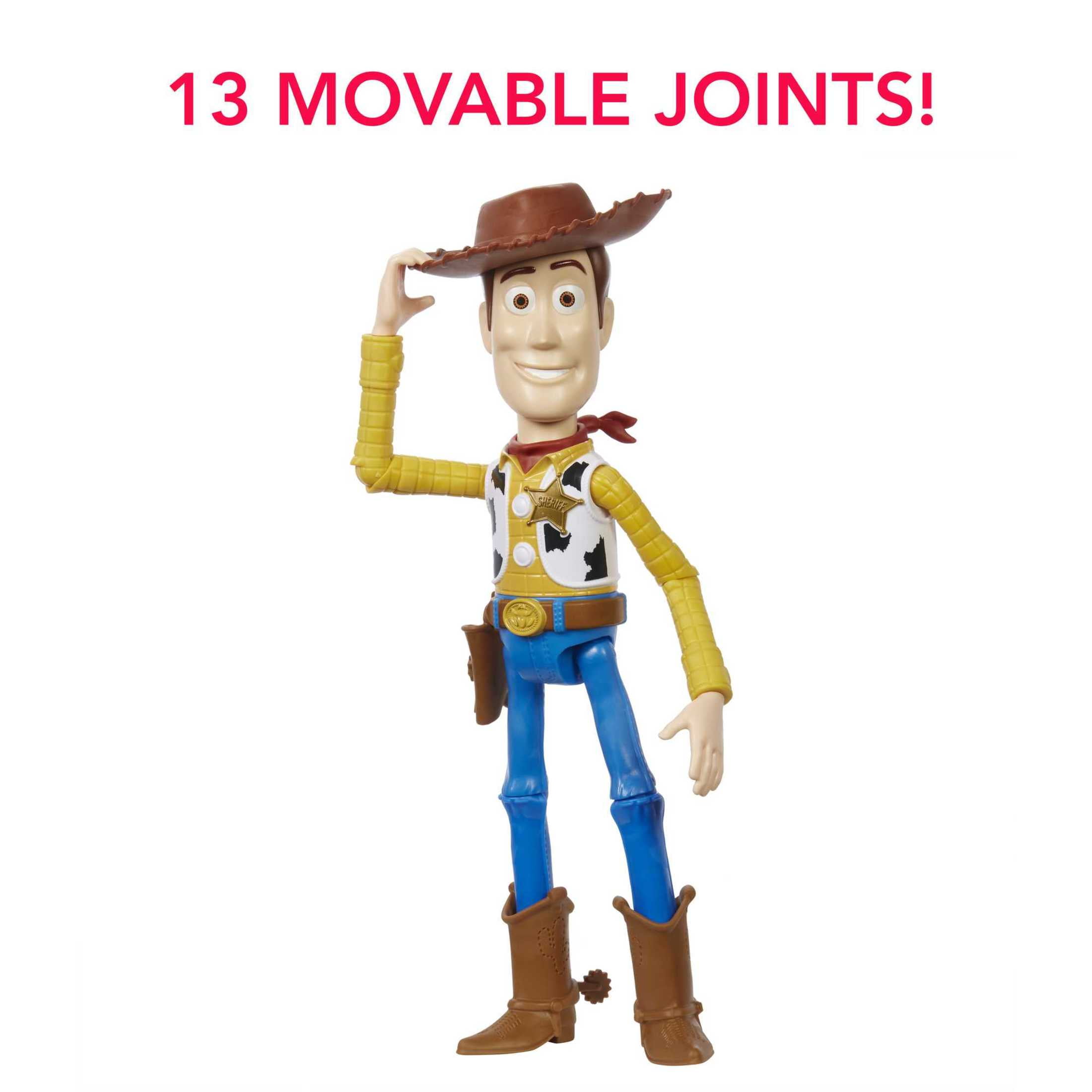 Disney Pixar Toy Story Large Woody Action Figure, Collectible Toy in 12-inch Scale