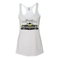 thumbnail image 2 of Wild Bobby, 1969 Plymouth Road Runner Hot Rod Racing | Womens Cars and Trucks Premium Tri-Blend Racerback Tank Top, Heather White, Small, 2 of 4