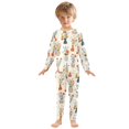 thumbnail image 3 of Dailycode Cotton Pajama Set Snug Fit Long Sleeve Top and Pants for 18M-8Y Beautiful Flower Bouquets, 3 of 7